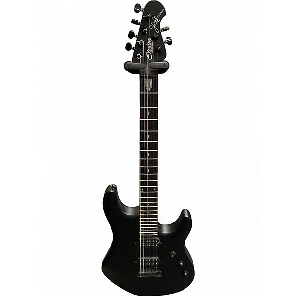 Used Sterling by Music Man JP60 John Petrucci Signature Stealth Black Solid Body Electric Guitar