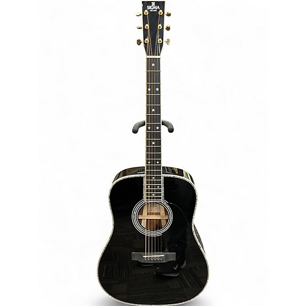 Used Sigma DT-42 NASHVILLE Black Acoustic Electric Guitar