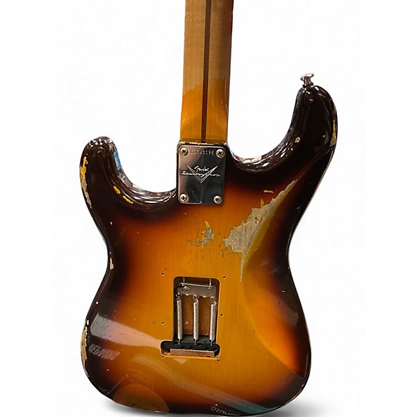 Used Fender 58 CUSTOM SHOP HEAVEY RELIC STRATOCASTER 2 Color Sunburst Solid Body Electric Guitar