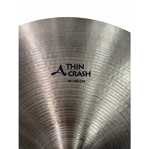 Used Zildjian 16in A Series Thin Crash Cymbal