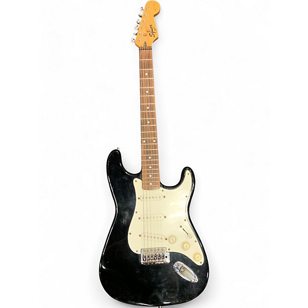 Used Squier Bullet Stratocaster Black Solid Body Electric Guitar