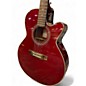 Used Takamine EG540C Trans Red Acoustic Electric Guitar