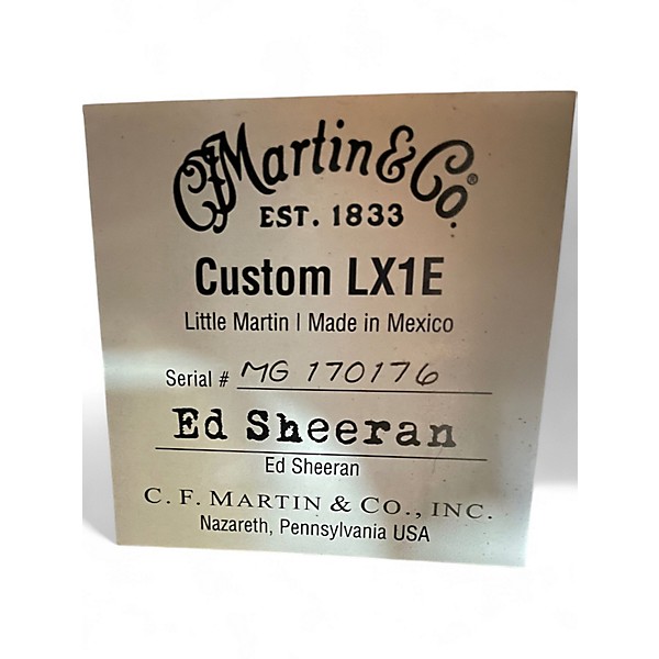 Used Martin Ed Sheeran Limited Edition Signature Natural Acoustic Electric Guitar