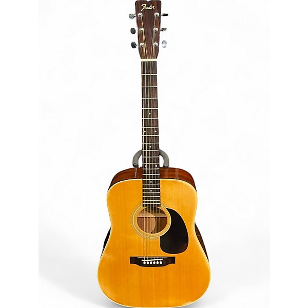 Used Fender f35 natural Acoustic Guitar