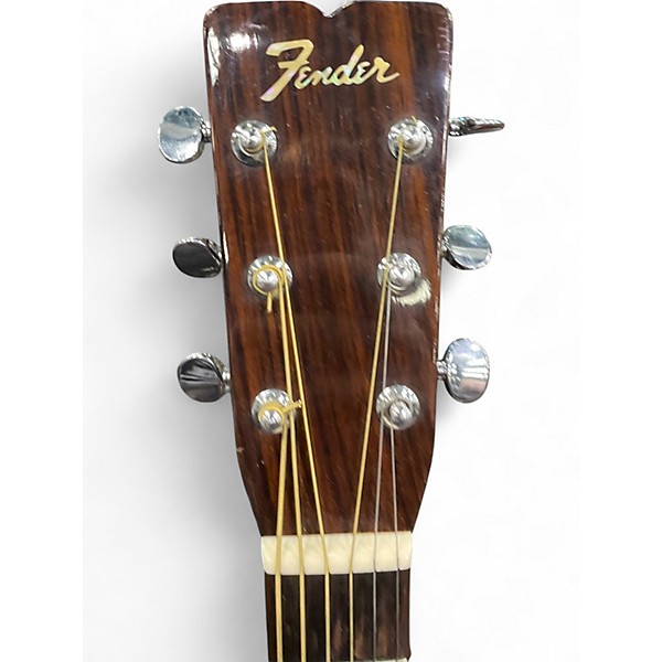 Used Fender f35 natural Acoustic Guitar