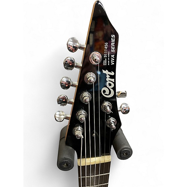 Used Cort Used Cort Viva 7 Black Solid Body Electric Guitar