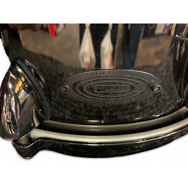 Used Orange County Drum & Percussion 14X4 steel snare Black Chrome Drum
