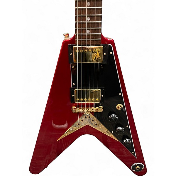 Used Epiphone Flying V Red Solid Body Electric Guitar