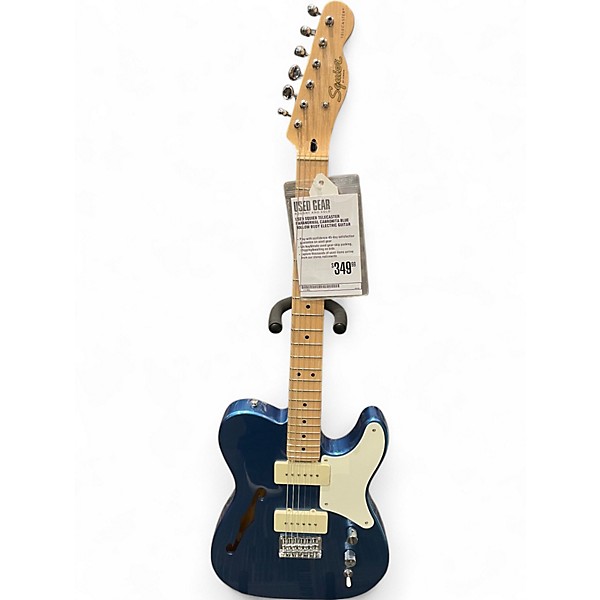 Used Squier Telecaster Paranormal Cabronita Blue Hollow Body Electric Guitar