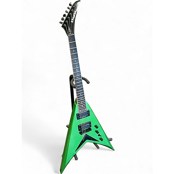 Used Kramer DAVE MUSTAINE SIGNATURE VANGUARD ALIEN TECH GREEN Solid Body Electric Guitar