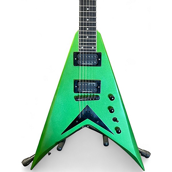 Used Kramer DAVE MUSTAINE SIGNATURE VANGUARD ALIEN TECH GREEN Solid Body Electric Guitar