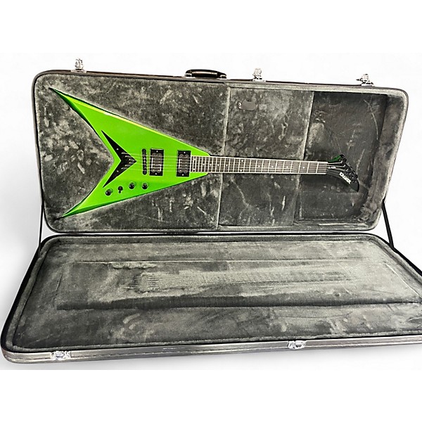 Used Kramer DAVE MUSTAINE SIGNATURE VANGUARD ALIEN TECH GREEN Solid Body Electric Guitar