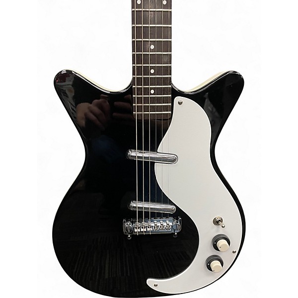 Used Danelectro Stock '59 Black Solid Body Electric Guitar