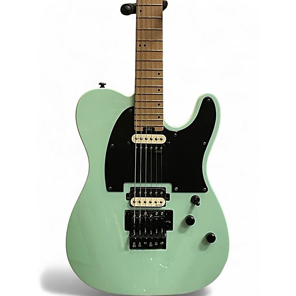 Used Schecter Guitar Research Sun Valley Super Shredder Seafoam Green Solid Body Electric Guitar