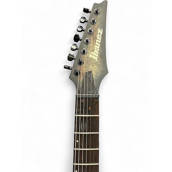 Used Ibanez RGD71 ALPA Charcoal Burst Black Stained Flat Solid Body Electric Guitar
