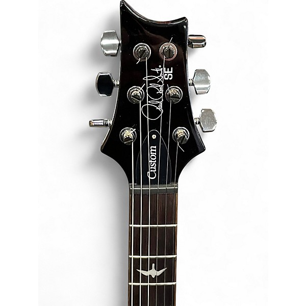Used PRS SE Custom 24 Black Gold Sunburst Solid Body Electric Guitar