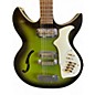 Vintage 1960s Harmony REBEL Green Hollow Body Electric Guitar