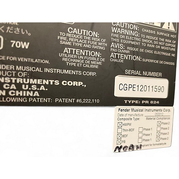 Used Fender Mustang I 20W 1X8 Guitar Combo Amp