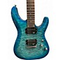 Used Schecter Guitar Research C6 PLUS OCEAN BLUE Solid Body Electric Guitar