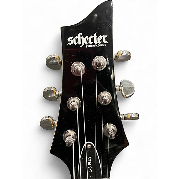 Used Schecter Guitar Research C6 PLUS OCEAN BLUE Solid Body Electric Guitar