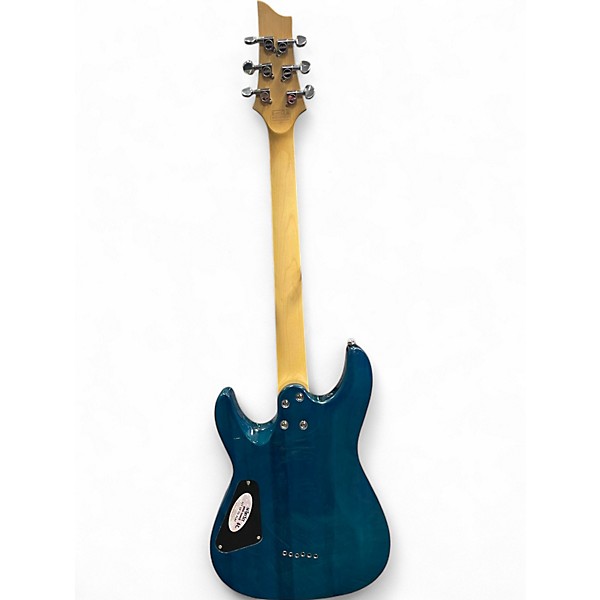 Used Schecter Guitar Research C6 PLUS OCEAN BLUE Solid Body Electric Guitar