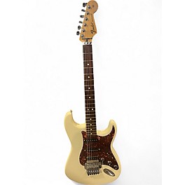 Used Fender Standard Stratocaster HSS with Floyd Rose White Solid Body Electric Guitar