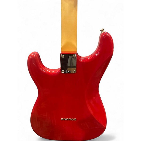 Used Fender Noventa Stratocaster Trans Crimson Red Solid Body Electric Guitar