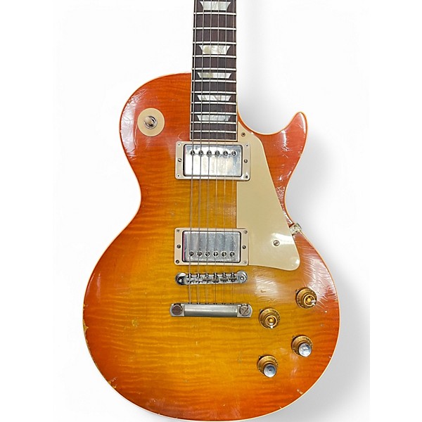 Used Gibson Custom Murphy Lab 1960 Les Paul Standard Reissue Heavy Aged Tangerine Burst Solid Body Electric Guitar
