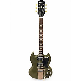 Used Epiphone SG 61 Maestro Vibrola  Olive Drab Green Solid Body Electric Guitar