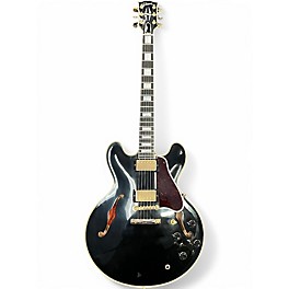 Used Gibson Custom 1959 ES-355 Reissue Stopbar VOS Semi-Hollow Ebony Solid Body Electric Guitar
