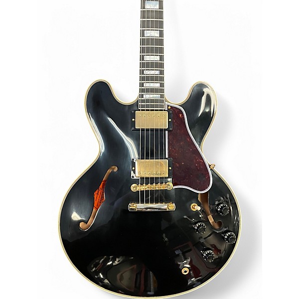 Used Gibson Custom 1959 ES-355 Reissue Stopbar VOS Semi-Hollow Ebony Solid Body Electric Guitar