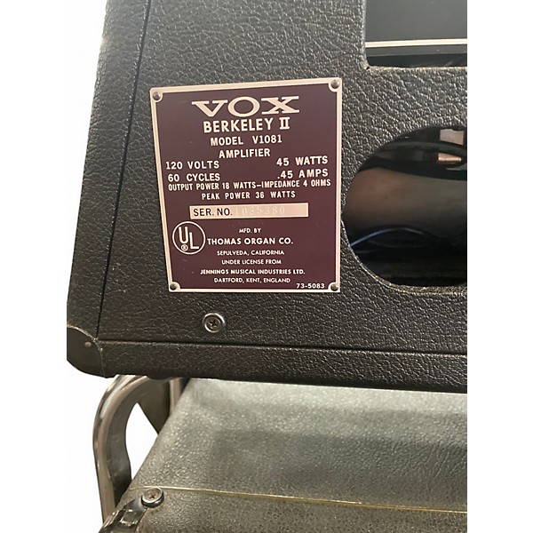 Vintage 1966 VOX BERKELEY II Guitar Combo Amp