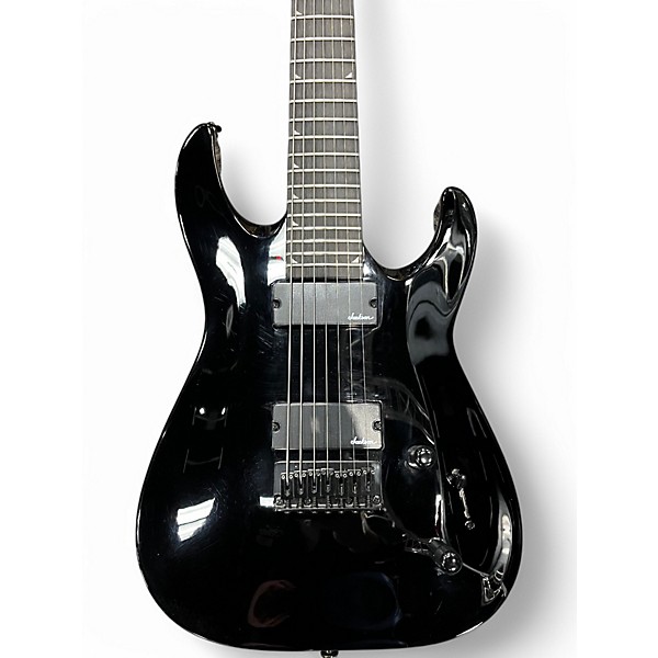 Used Jackson JS22-7 Dinky 7 String Black Solid Body Electric Guitar
