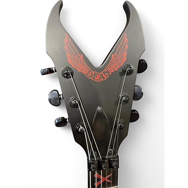 Used Dean Kerry King V Satin Black Solid Body Electric Guitar