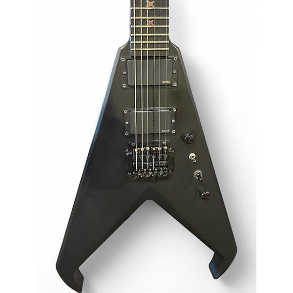 Used Dean Kerry King V Satin Black Solid Body Electric Guitar