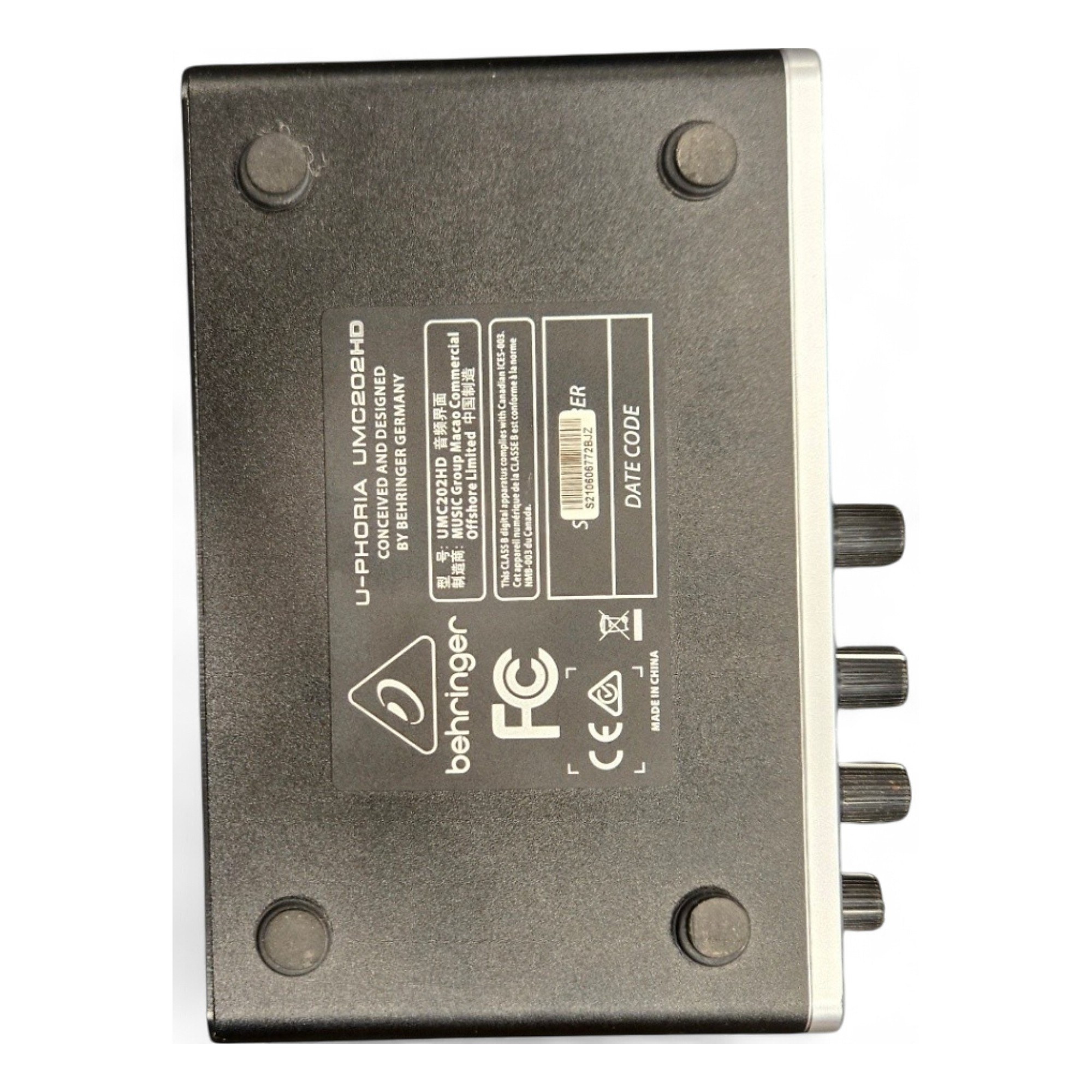 Used Behringer Used Behringer U-Phoria UMC202HD Audio Used Behringer Used Behringer U-Phoria UMC202HD Audio