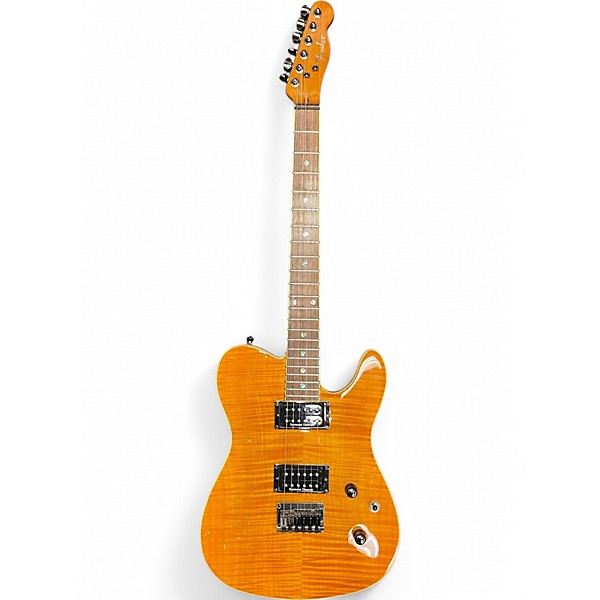 Used Fender Special Edition Custom Telecaster FMT HH Amber Solid Body Electric Guitar