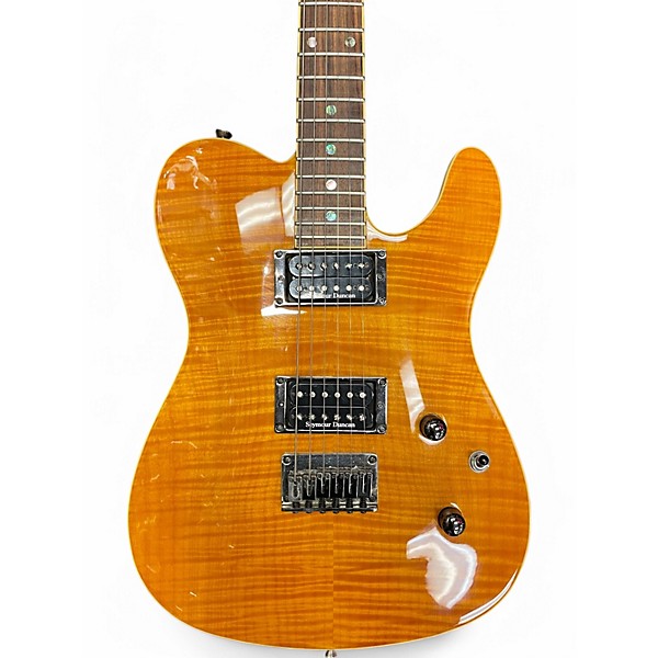 Used Fender Special Edition Custom Telecaster FMT HH Amber Solid Body Electric Guitar