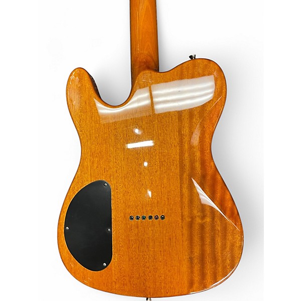 Used Fender Special Edition Custom Telecaster FMT HH Amber Solid Body Electric Guitar