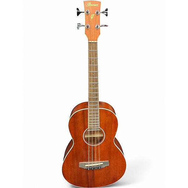 Used Ibanez PNB14E-OPN Natural Acoustic Bass Guitar
