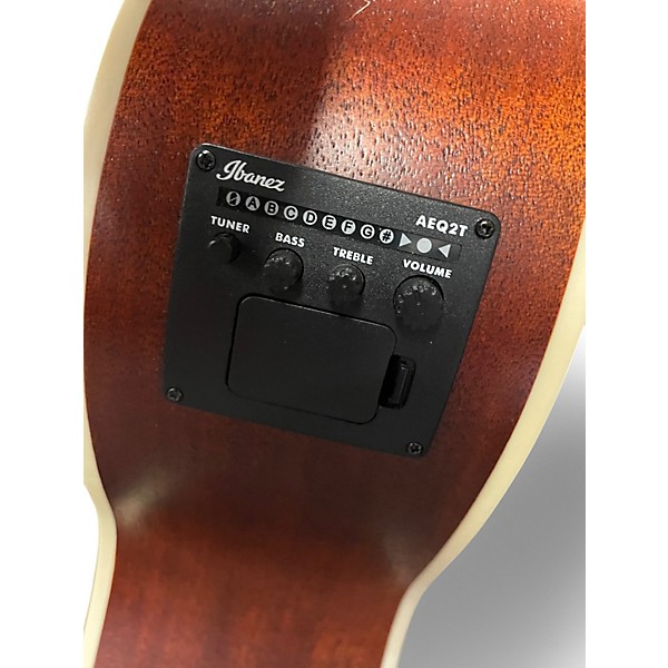 Used Ibanez PNB14E-OPN Natural Acoustic Bass Guitar