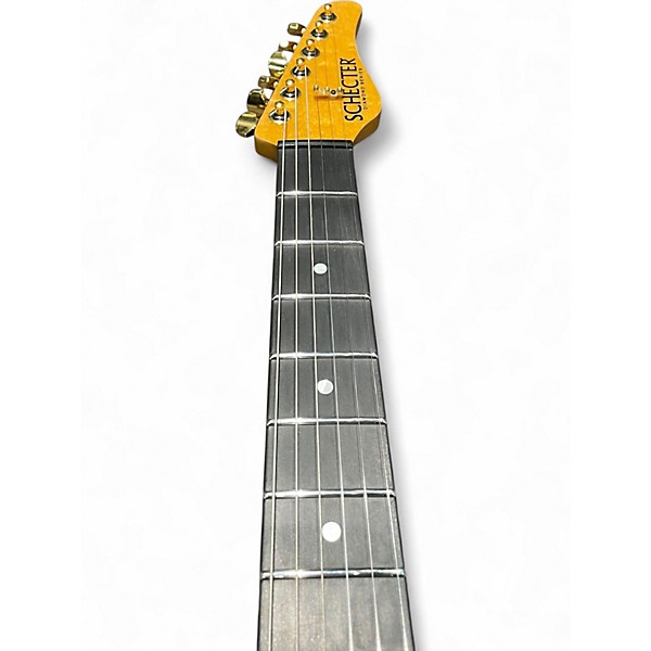 Used Schecter Guitar Research California Classic Trans Amber Solid Body Electric Guitar