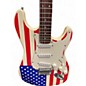 Used Eleca STRAT STYLE AMAERICAN FLAG Solid Body Electric Guitar