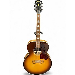 Used Gibson SJ200 Studio Super Jumbo Tobacco Burst Acoustic Electric Guitar