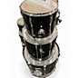 Used Pearl 6 Piece Export Black Drum Kit