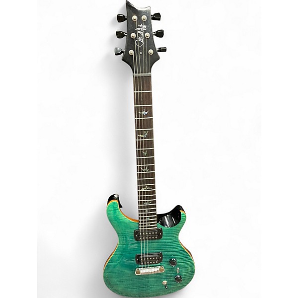 Used PRS SE Pauls Guitar Turquoise Solid Body Electric Guitar