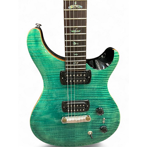 Used PRS SE Pauls Guitar Turquoise Solid Body Electric Guitar