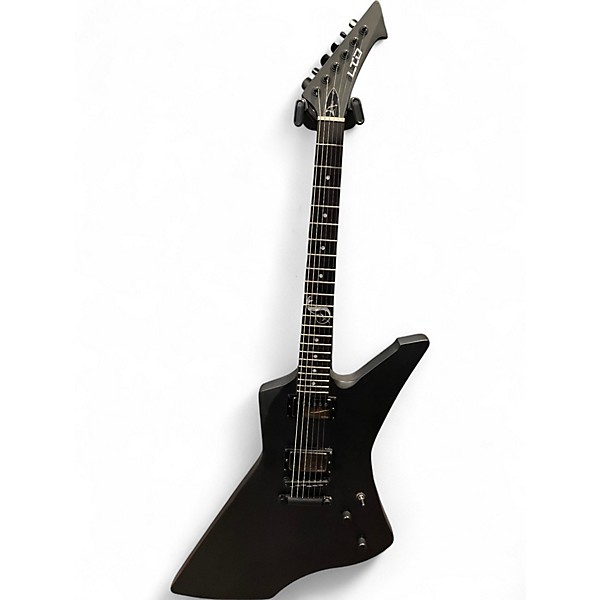 Used ESP LTD James Hetfield Snakebyte Satin Black Solid Body Electric Guitar