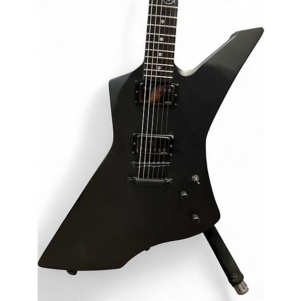 Used ESP LTD James Hetfield Snakebyte Satin Black Solid Body Electric Guitar