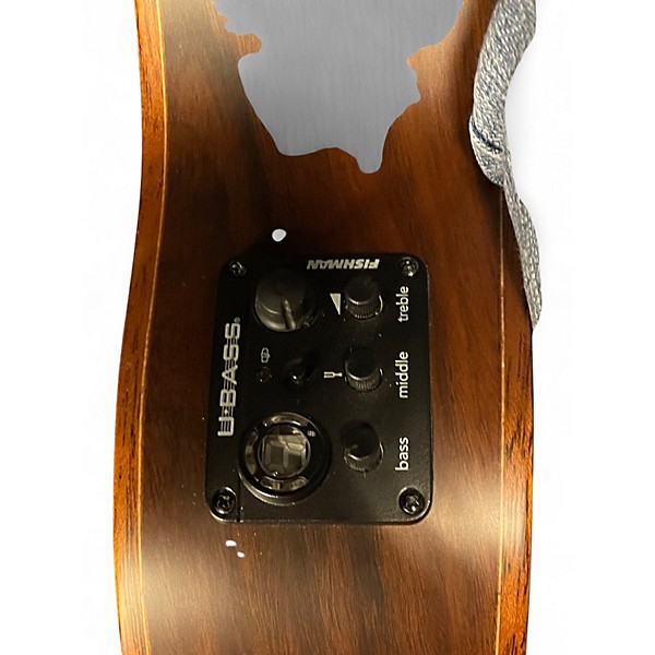 Used Kala Exotic Mahogany U-Bass Mahogany Acoustic Bass Guitar